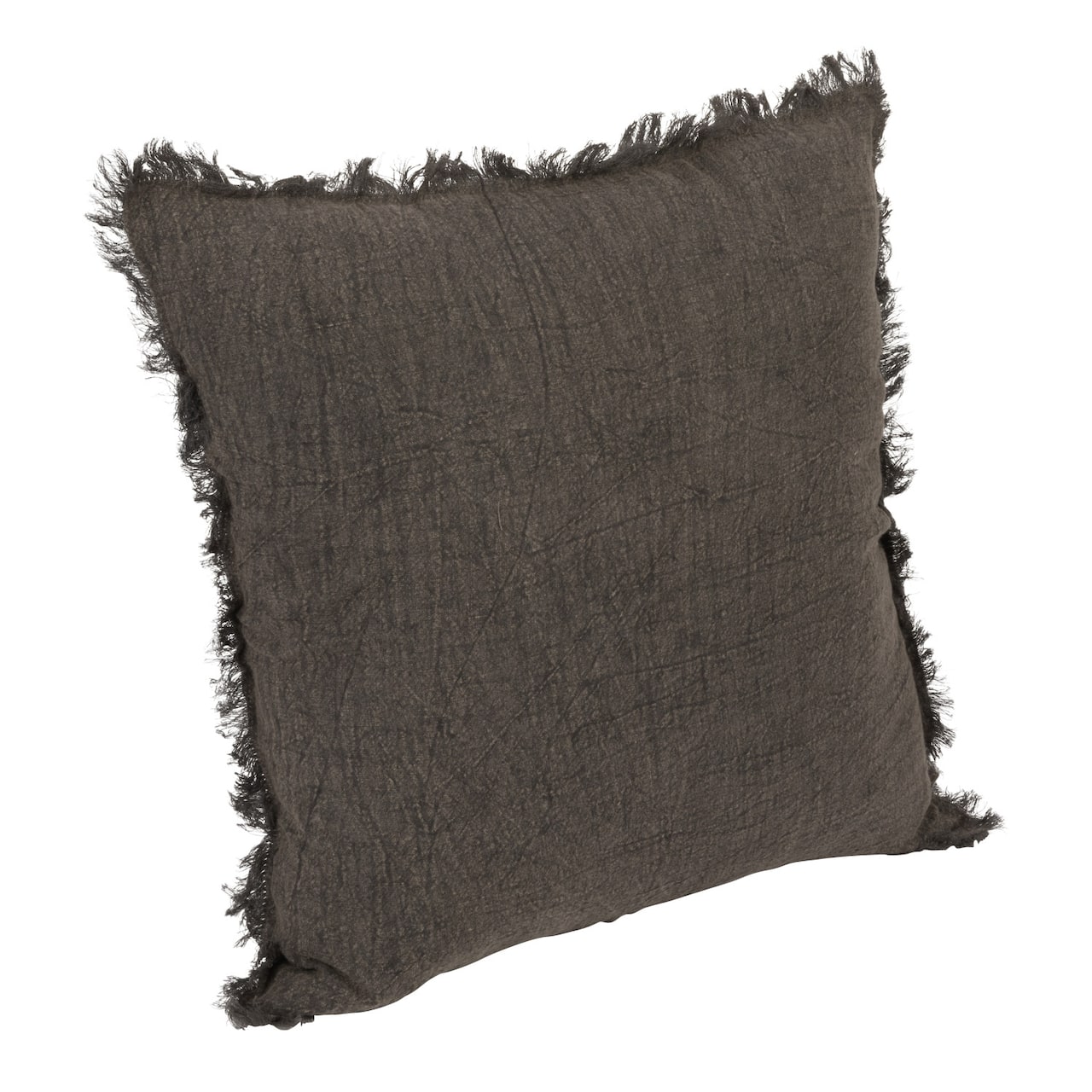 Hello Honey® Stonewashed Linen Pillow with Fringe
